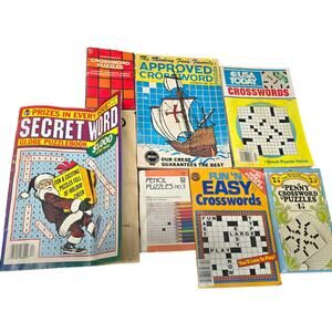 Vintage USA Today Globe Puzzlebook Approved Fun 'N Easy Crossword Puzzle Books